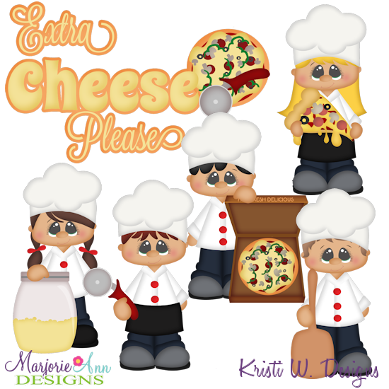 Extra Cheese Please SVG Cutting Files Includes Clipart - Click Image to Close